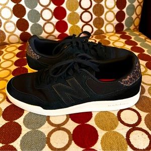 New Balance, 300v2 Sneaker, Black w/ Leopard Trim, Women’s Size 9.5